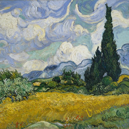  van Gogh Weizenfeld Magnet