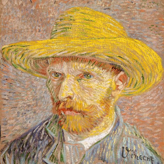  van Gogh Selbstportrait Acrylblock